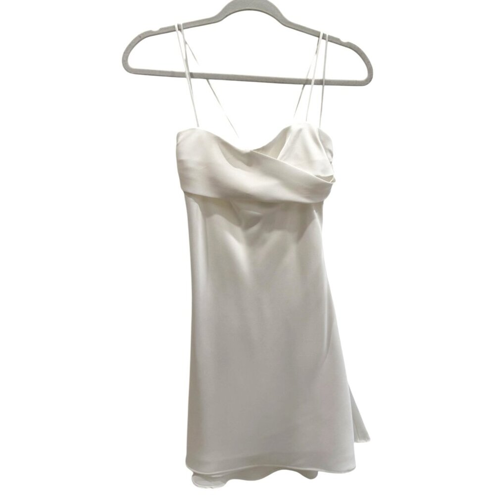Cotton Cany LA Women's Junior Sari Mini Dress White Sleeveless Comfortable Small
